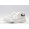 AMQ White &amp; Black Studded Oversized Sneakers