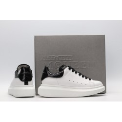 AMQ White &amp; Black Python Oversized Sneakers