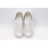 AMQ White &amp; Black Studded Oversized Sneakers