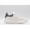 AMQ White &amp; Black Studded Oversized Sneakers