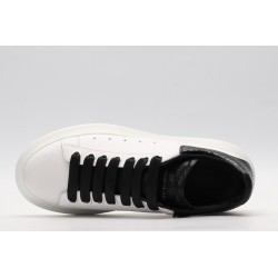 AMQ White &amp; Black Python Oversized Sneakers