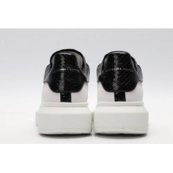 AMQ White &amp; Black Python Oversized Sneakers