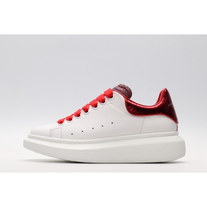 AMQ oversized sneakers with red heel