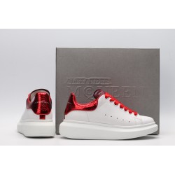 AMQ oversized sneakers with red heel