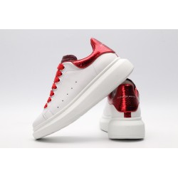 AMQ oversized sneakers with red heel