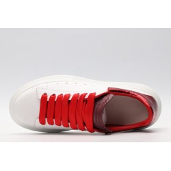 AMQ oversized sneakers with red heel