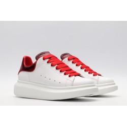 AMQ oversized sneakers with red heel