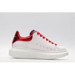 AMQ oversized sneakers with red heel