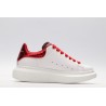 AMQ oversized sneakers with red heel