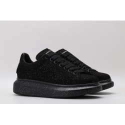 AMQ Black spray glitter sneaker