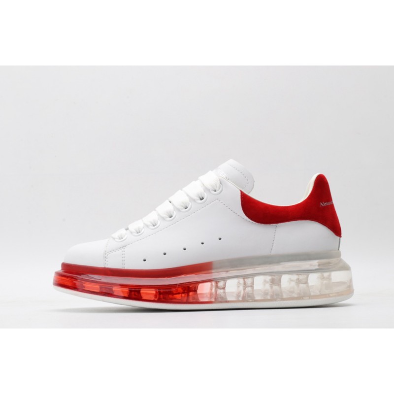 AMQ oversized sneakers with red heel