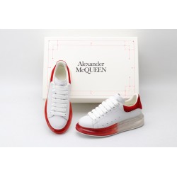 AMQ oversized sneakers with red heel