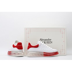 AMQ oversized sneakers with red heel