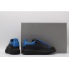 AMQ black oversized sneakers with blue heel