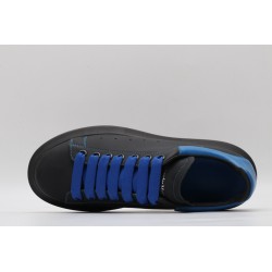 AMQ black oversized sneakers with blue heel