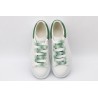 AMQ oversized sneakers with green heel