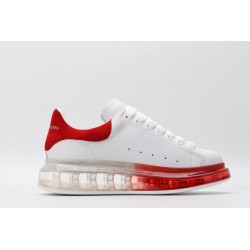 AMQ oversized sneakers with red heel