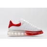 AMQ oversized sneakers with red heel