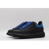 AMQ black oversized sneakers with blue heel