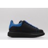 AMQ black oversized sneakers with blue heel