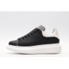 AMQ black oversized sneakers with siL*Ver heel