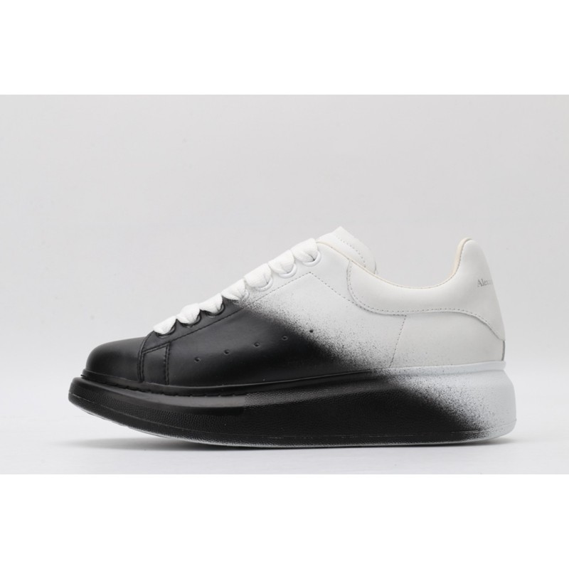 AMQ white&amp;black oversized sneakers