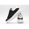 AMQ black oversized sneakers with siL*Ver heel