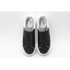 AMQ black oversized sneakers with siL*Ver heel