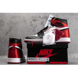 AJ 1 Retro High Satin Black Toe