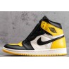 AJ 1 Yellow Toe Black White