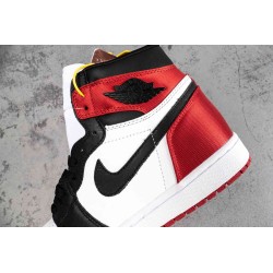 AJ 1 Retro High Satin Black Toe