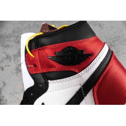 AJ 1 Retro High Satin Black Toe