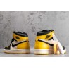 AJ 1 Yellow Toe Black White