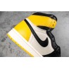 AJ 1 Yellow Toe Black White