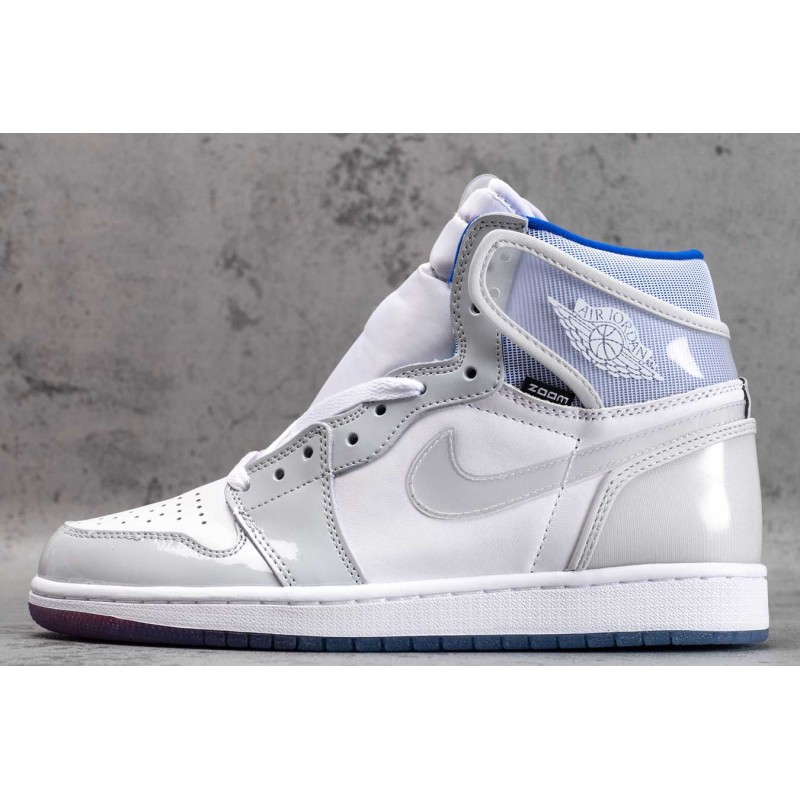 AJ 1 Zoom White Racer Blue