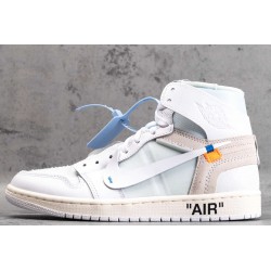 AJ 1 Retro High OW White