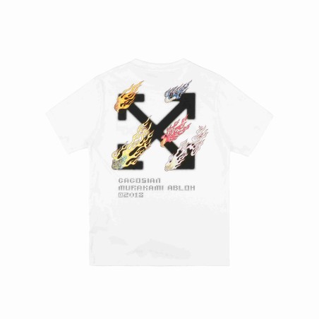 OW Takashi Murakami Fire T-shirt