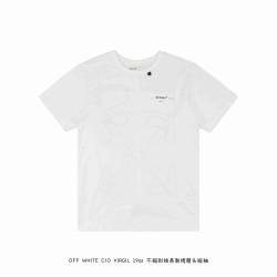 OW C/O VIRGIL 19ss Irregularly Embroidered Arrow-White