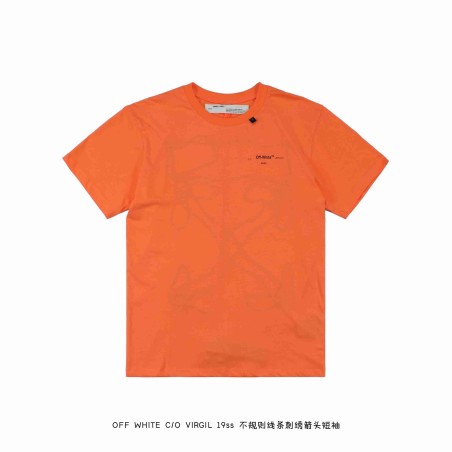 OW C/O VIRGIL 19ss Irregularly Embroidered Arrow-Orange