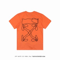 OW C/O VIRGIL 19ss Irregularly Embroidered Arrow-Orange