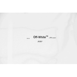 OW C/O VIRGIL 19ss Irregularly Embroidered Arrow-White