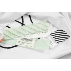 OW C/O VIRGIL 19ss Irregularly Embroidered Arrow-White