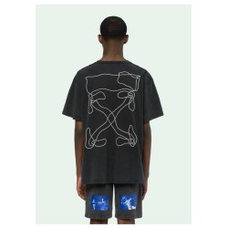 OFF WHITE C/O VIRGIL 19ss Irregularly Embroidered Arrow