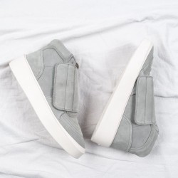 FOG Front Flap Mid-top Skate Sneakers Grey