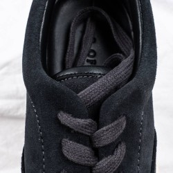 FOG Grey Suede Lace-Up