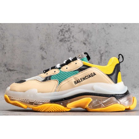 BCG Triple S Beige Green Yellow