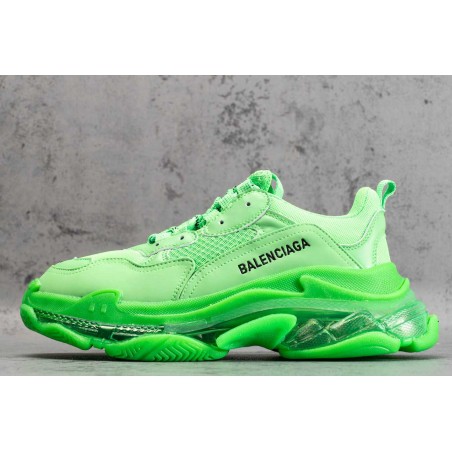 BCG Triple S Neon Green C*Lear Sole