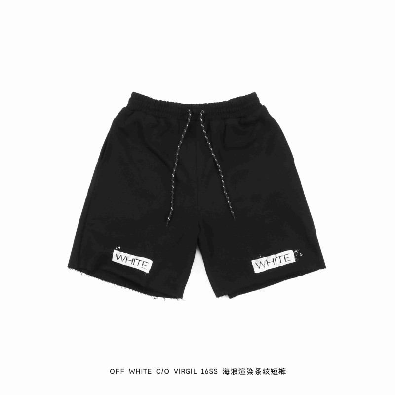 OW C/O VIRGIL 16SS Waves Rendering Stripe Shorts