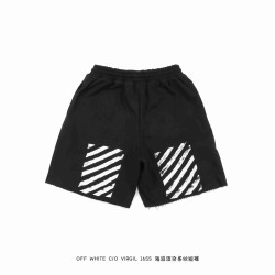 OW C/O VIRGIL 16SS Waves Rendering Stripe Shorts