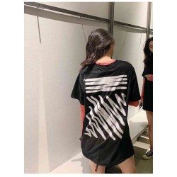 OW C/O VIRGIL 19ss ECG Printing Tee-Black